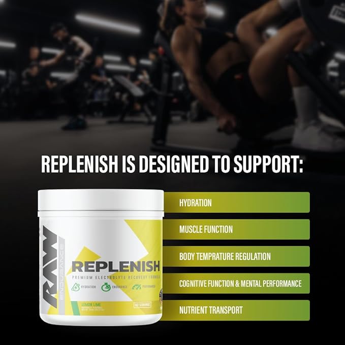 RAW Replenish Box, Premium Electrolytes Powder Recovery Formula, Watermelon Mojito (20 Sticks) - Flavored Electrolyte Drink Mix Supplement for Hydration, Replenishment, Endurance & Performance