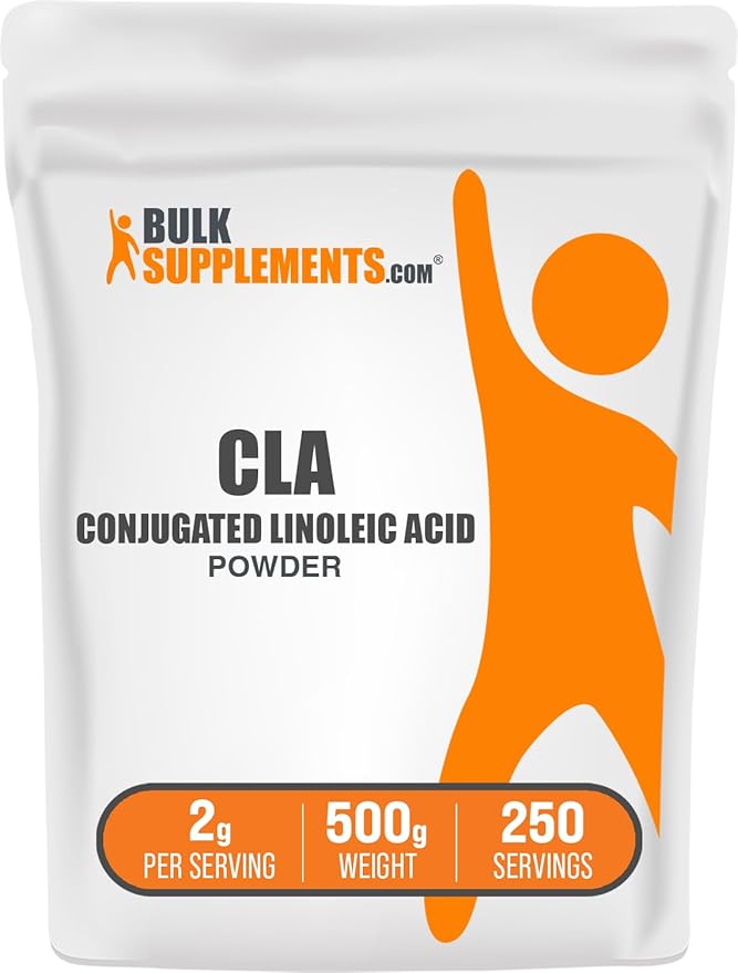 BulkSupplements.com Conjugated Linoleic Acid Powder - CLA Conjugated Linoleic Acid, CLA Supplements, CLA Powder - Gluten Free, 2000mg per Serving, 500g (1.1 lbs) (Pack of 1)