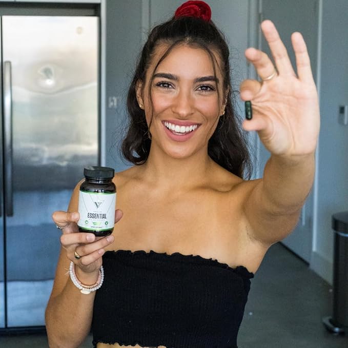 vedge Vegan Omega 3 - Daily Multivitamin Contains Vitamin D, Vitamin B12, Algal Oil for Vegan EPA & DHA - Natural Vitamins, Minerals - 30 Day Supply Nutrition Essential