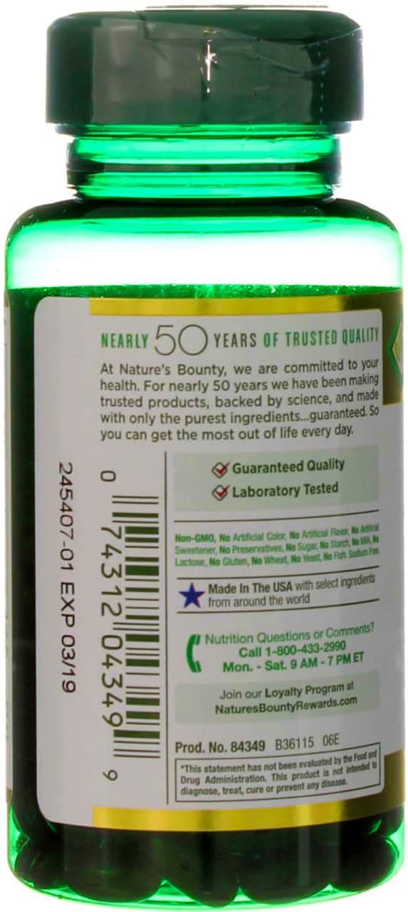 Nature's Bounty Cranberry Fruit 4200 mg, Plus Vitamin C Softgels, 120 ea (Pack of 4)