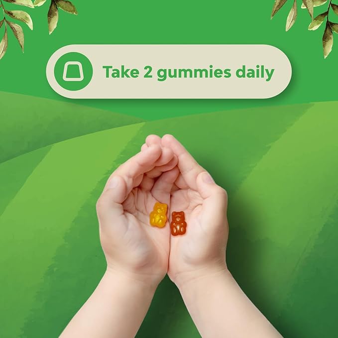 Plant Based Kids Multivitamin Gummies - Multivitamin for Kids Immunity Support Gummies with Vitamins A C D3 E B and Zinc Gelatin and Gluten Free Non-GMO Kids Vitamins Gummy Multivitamin Formula 90ct