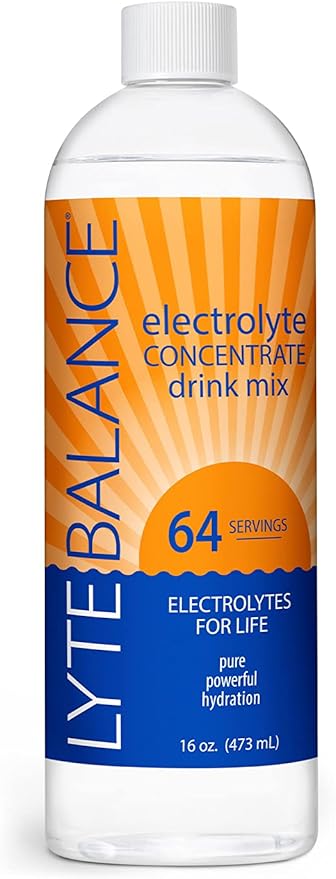 Electrolye Concentrate | Liquid Electrolytes Drink Mix w/Sodium, Potassium & Magnesium | Daily Hydration, Muscle Recovery, Immune Support, Rehydration | Keto, No Sugar (64 Servings)
