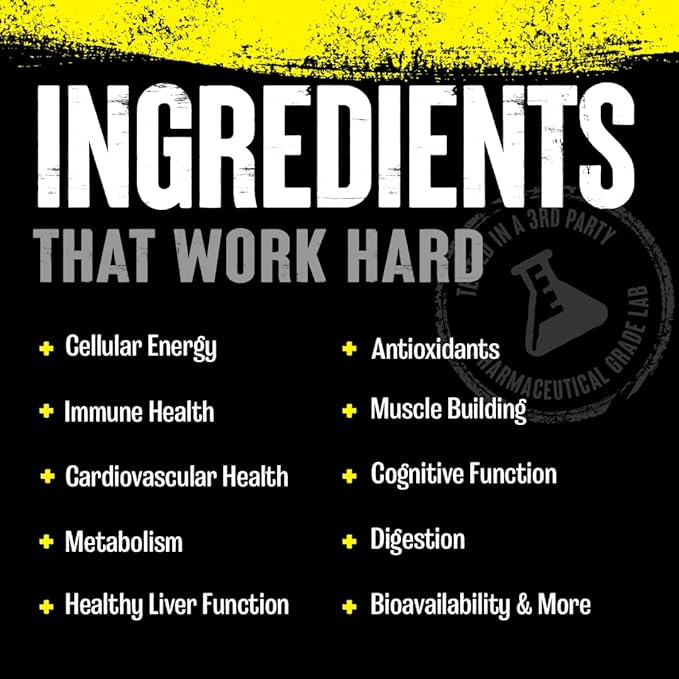 Animal Pak - Vitamin Powder with Zinc, Magnesium, Amino Acids and More - Digestive Health, Immune Booster and Focus Support - Multivitamin for Men and Women - Spectra and 85+ Nutrients - 60 Scoops