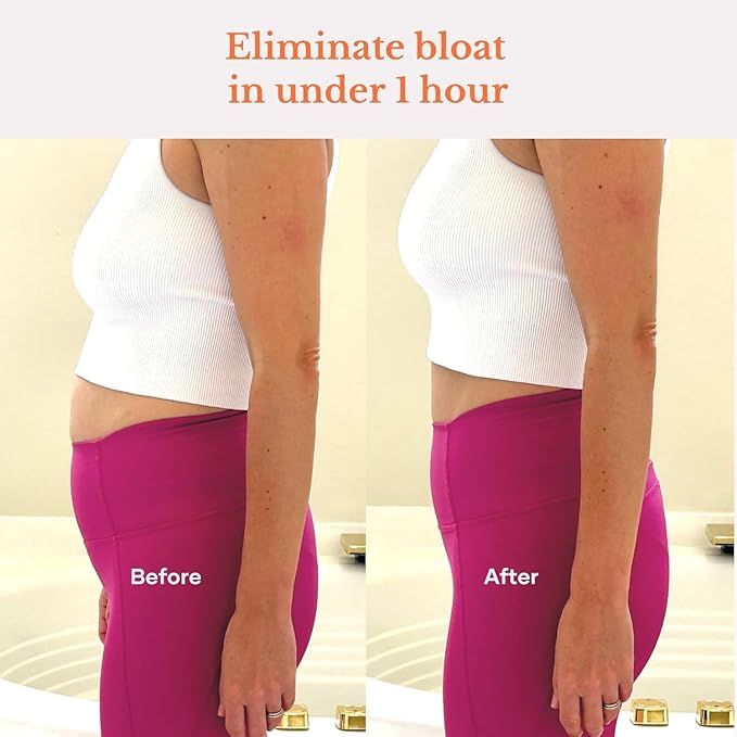 Glow Bloating SOS Powder, 4.23 Oz, Bloating Relief for Women with Morosil & Digestive Enzymes, for Water Retention, Metabolism, Gut Health & Immune Support, Hormone-Free, Citrus Orange
