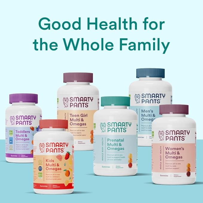 SmartyPants Prenatal Vitamins for Women, Multivitamin Gummies: Omega 3 Fish Oil (EPA/DHA), Biotin, Methylfolate, Vitamin D3, C, Vitamin B12, B6, Vitamin A, K & Zinc, 80 Count (20 Day Supply)