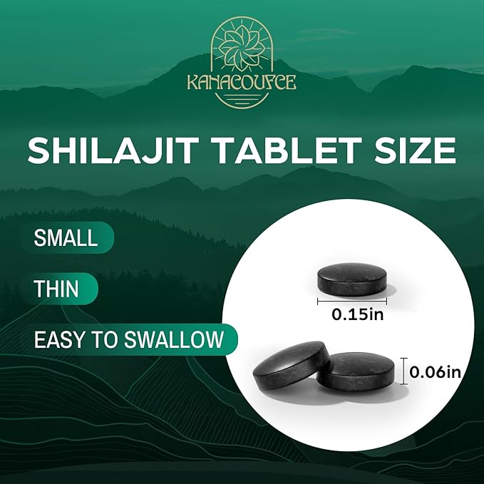 30,000 MG Shilajit Tablets, Shilajit Himalayan Organic, with Fulvic Acid & 85+ Trace Minerals, More Effective Than Shilajit Resin & Capsules, Shilajit for Men & Women, with Lab Test. 120 Count.