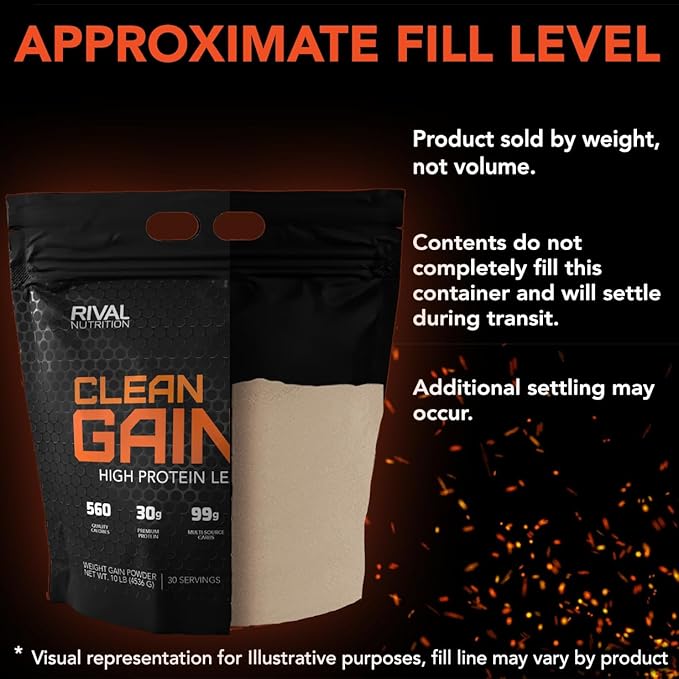Rival Nutrition Clean Gainer - Chocolate Peanut Butter 12lb
