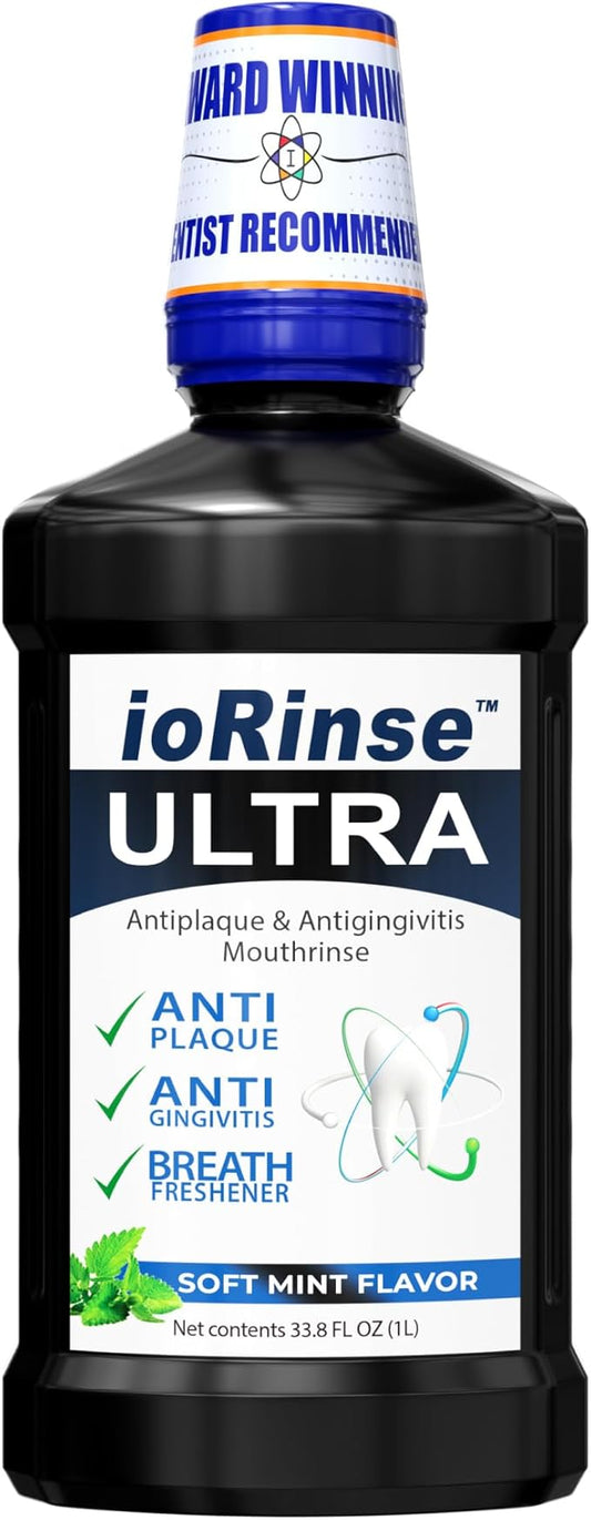 ioRinse Ultra Mouthwash is The Choice of 1,000s of Dentists as The Mouth Wash for Adults and Kids Oral Care and Hygiene. It's an Alcohol Free, Bad Breath Treatment and Gum mouthwash with Xylitol.