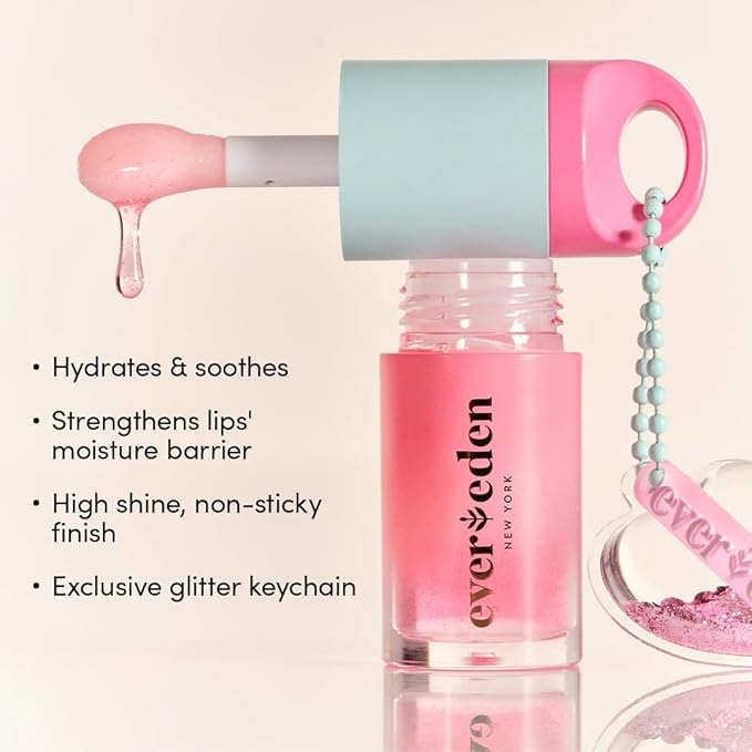 Evereden Happy Kids Skin & Lips Routine - Multi-Vitamin Kids Face Wash & Kids Face Cream & Tinted Lip Oil Set - Clean & Vegan Skin Care for Kids 3+ - Moisturizing, Nourishing, & Protective Kids Skin