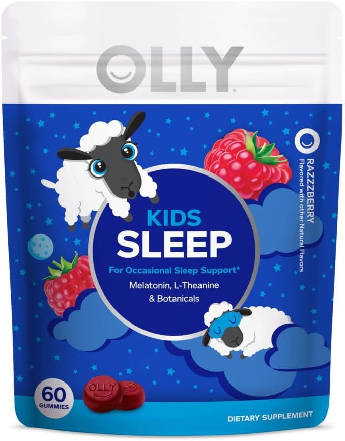 OLLY Kids Sleep Gummy, Melatonin, L-Theanine, Chamomile, 60 & 50 Count