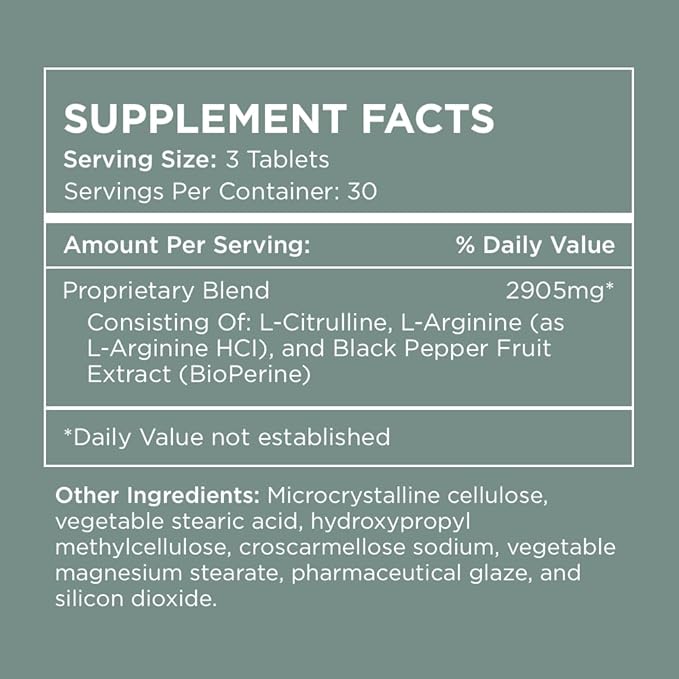Pure for Men Pump Enhancer | Pre Workout Supplement for Muscle Pump, Stamina and Increased Blood Flow | Nitric Oxide Booster with L-Arginine & L-Citrulline | Focus and Energy Support | 90 Count