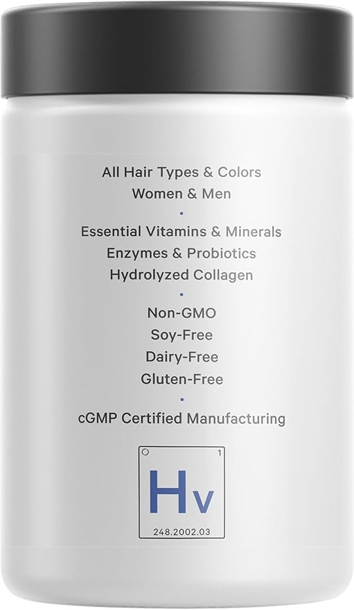 Codeage Hair Vitamins 10000 mcg Biotin, Keratin, Collagen, Vitamin A, B12, C, D3, E, Zinc, Turmeric, Probiotics, Enzymes, Inositol - Hair Care Support - Healthy Hair Supplement Pills - 2 Pack