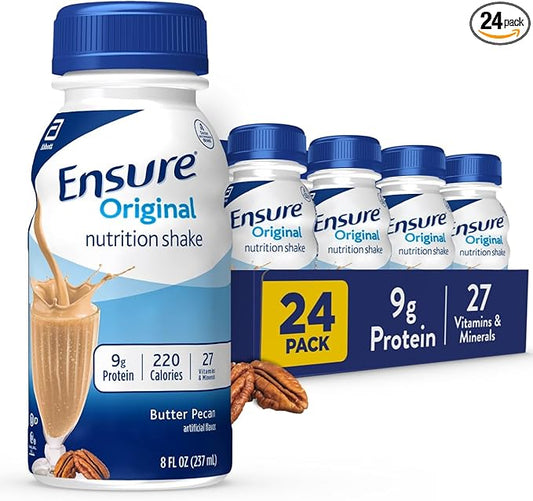 Ensure Original Butter Pecan Nutrition Shake | Meal Replacement Shake | 24 Pack