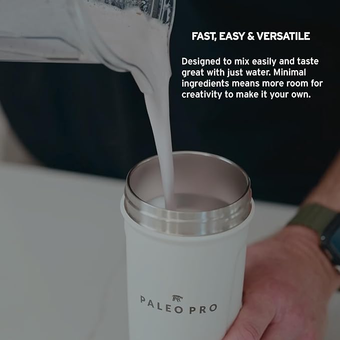 PaleoPro Protein Powder, Gluten Free, Dairy Free, Whey Free, Soy Free, No Added Hormones, Pastured Grass-fed Beef, Minimally Processed Paleo Ingredients, 1lb/454g, About 15 Servings, Mayan Mocha