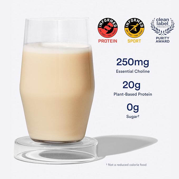 Ritual Prenatal Vegan Protein Powder: Choline to Support Prenatal, Postpartum, & Lactation, 20g Organic Pea Protein from Regenerative Farms in USA, Gluten Free, Plant Based, Sugar Free†, Vanilla, 1Lbs