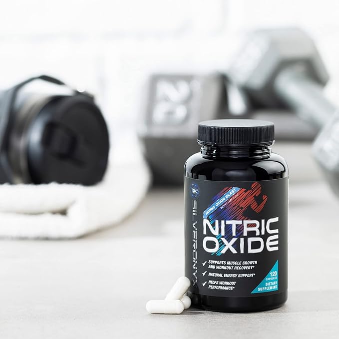 Extra Strength Nitric Oxide Supplement L Arginine 3X Strength - Citrulline Malate, AAKG, Beta Alanine - Premium Muscle Supporting Nitric Booster for Strength & Energy to Train Harder - 120 Capsules