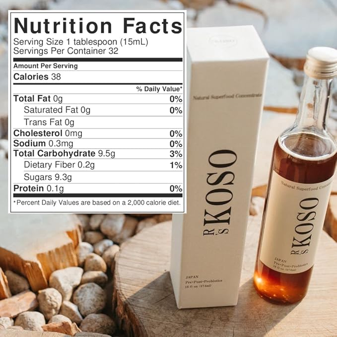 3-Day Cleanse by R's KOSO - Japanese Enzyme Drink Rich in Probiotics and Prebiotic, Made from 100+ Vegetables ＆ Fruits - Natural Support for Better Digestion & Gut Health + Detox + Cleanse - 16oz