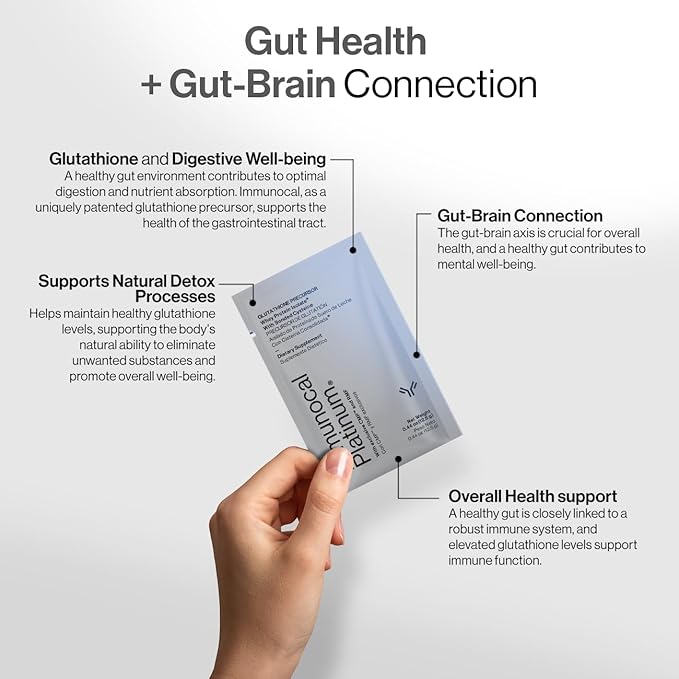 Immunocal Platinum Glutathione Precursor – Whey Protein Isolate, Anti-Aging, Skin + Cell Renewal, Immune Support, Detox + Bone Support | Fat and Sugar Free, Lactose-Intolerant Friendly | 30 Servings
