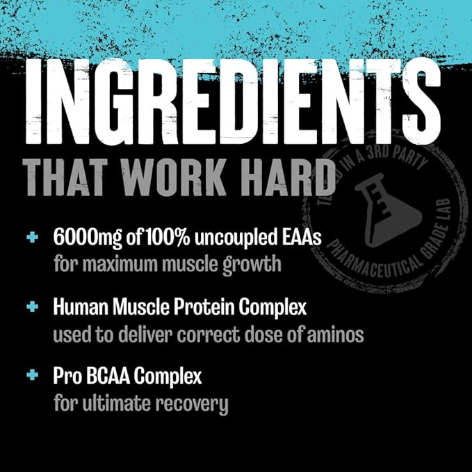 Animal Nitro EAA - Post-Workout Recovery and Repair, Supports Lean Muscle Growth, Complete Spectrum of Essential Amino Acids & BCAA Supplement for Men and Women, 44 Packs