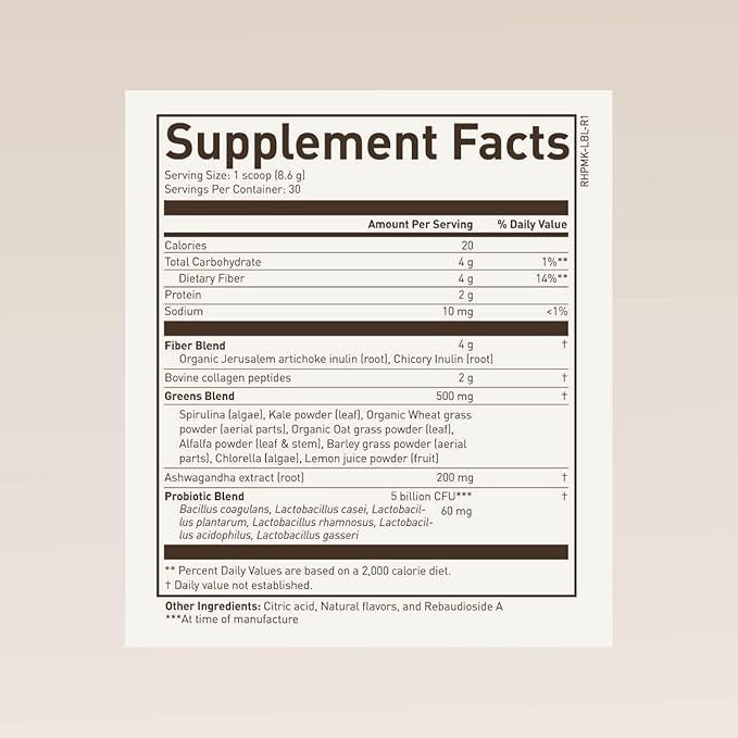 Morning Kick, Greens Superfood Powder Supplement with Ashwaganda, Collagen, Probiotics, Supports Energy Levels, 30 Servings (Strawberry Lemonade) by Chuck Norris