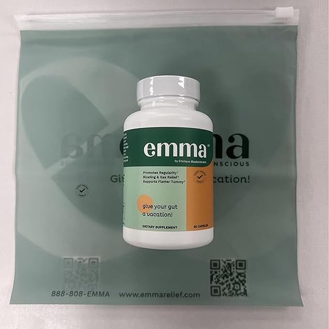 Emma Doctors Endorsed Gut Health Supplement - 60 Capsules - Relief from Gas and Bloating, Repairs Leaky Gut with Magnesium, Berberine, Vitamin D, Quercetin & More - Gut Health & Colon Cleanse Formula