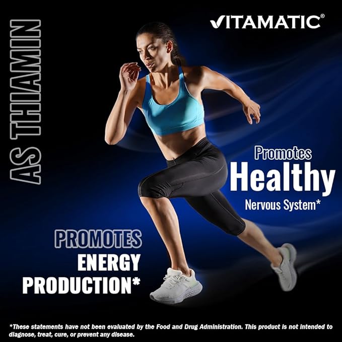 Vitamatic 2 Pack Vitamin B1 (Thiamine) 500mg, 120 Capsules