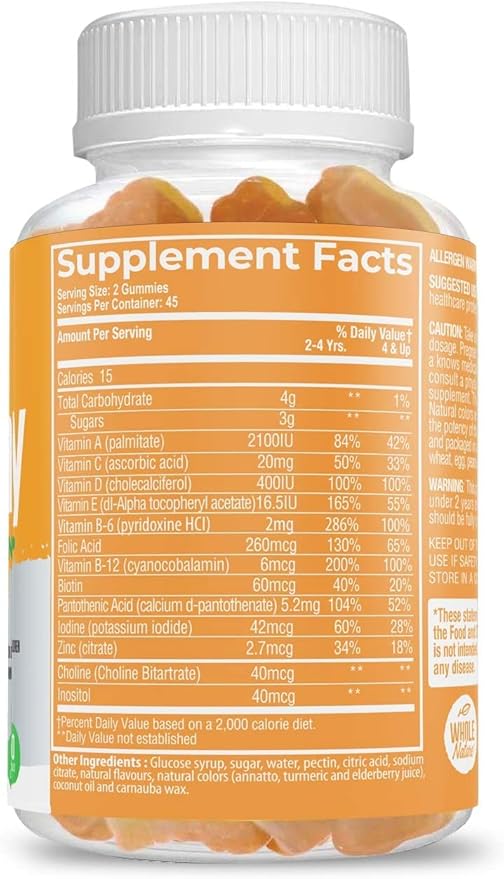 Kids Vitamins - Complete Daily Essentials Childrens multivitamin and Minerals for Overall Wellness, 90 Gummies Supplements Fruit Flavor, No Artificial Sugar, Dairy and Gluten Free (3)