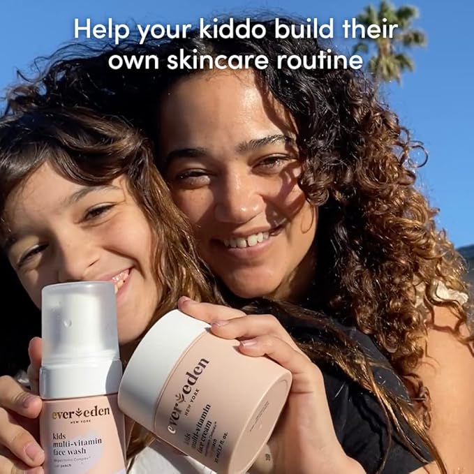 Evereden Kids Face Cream: Melon Juice, 1.7 oz. | Kids Face Lotion | Clean and Non-Toxic Kids Face Moisturizer | Multi-Vitamin Skin Care for Kids