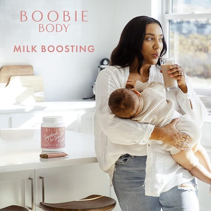 Boobie Body Superfood Protein Meal Replacement Shake, Vanilla Cookie Flavor | 19g Protein | Safe for Pregnancy, Lactation, & Motherhood | Organic, Vegan, Zero Sugar, 1 Tub (21 oz.)