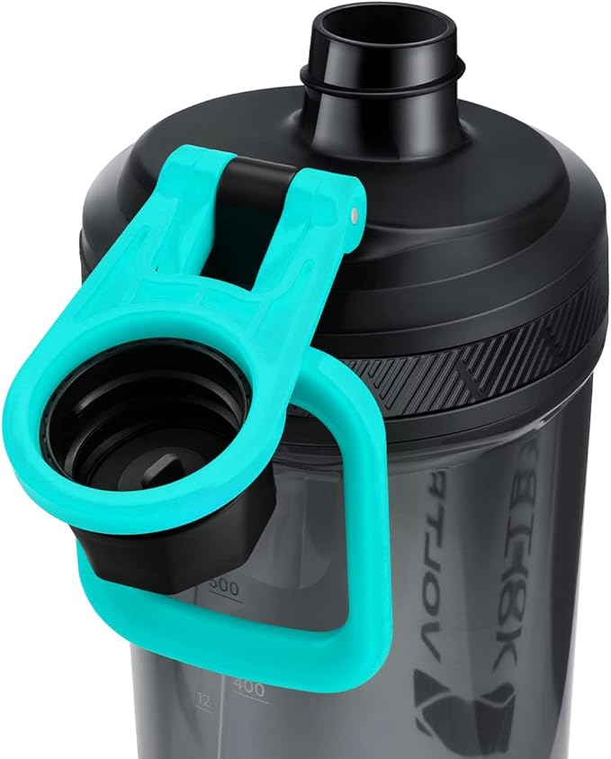 VOLTRX Shaker Bottle, Gallium USB C Rechargeable Electric Protein Shake Mixer, Shaker Cups for Protein Shakes and Meal Replacement Shakes, BPA Free, Made with Tritan, 24oz