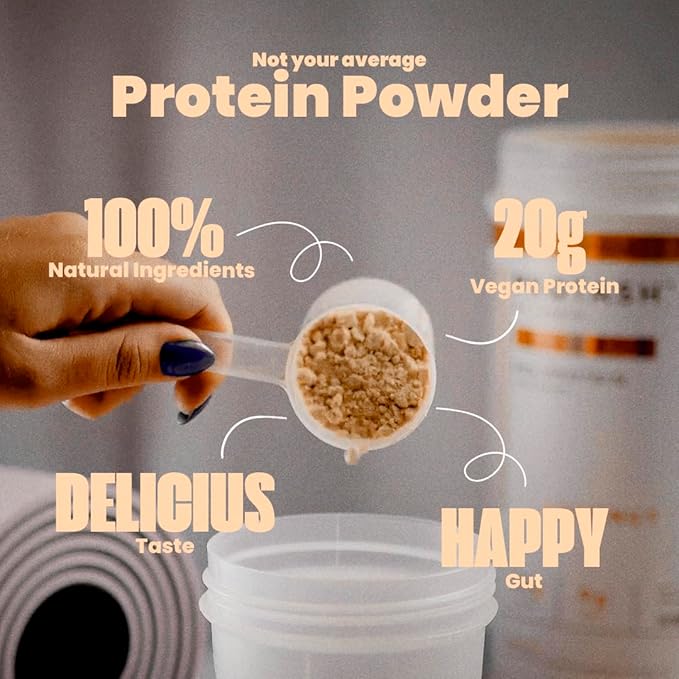 Vegan Protein Powder by TASHIE - Organic Plant Based Protein Powder with BCAA, HMB & Probiotics, Zero Sugar, Non-GMO, Gluten Free, NSF Certified, 28 Servings - Coconut Protein Powder
