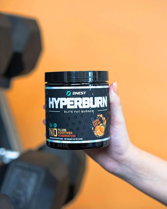ONEST Hyperburn Fat Burner Powder – 153g (30 Servings) Appetite Suppressant Weight Loss Supplement, Metabolism Booster & Sports Nutrition Powder for Men and Women
