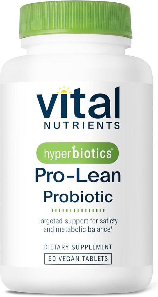 Hyperbiotics PRO Lean Vegan Probiotics for Women and Men | Time Released Probiotic with Orafti P95 Prebiotics | Supports Metabolism and Digestive Health | Gluten, Dairy, and Soy Free | 60 Tablets