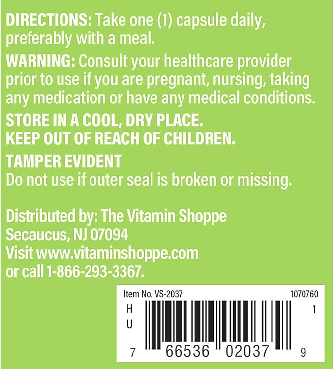 The Vitamin Shoppe Feverfew 380MG, A Traditional Herb, Once Daily (100 Capsules)