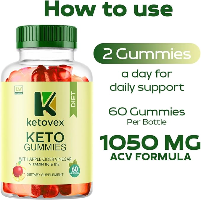 (2 Pack) Ketovex Keto ACV Gummies, Ketovex ACV Gummies, Ketovex, Ketovex Keto ACV Gummies Advanced Formula, Ketovex Gummies, Ketovex ACV Keto Gummy Gomitas, 120 Gummies for 2 Months