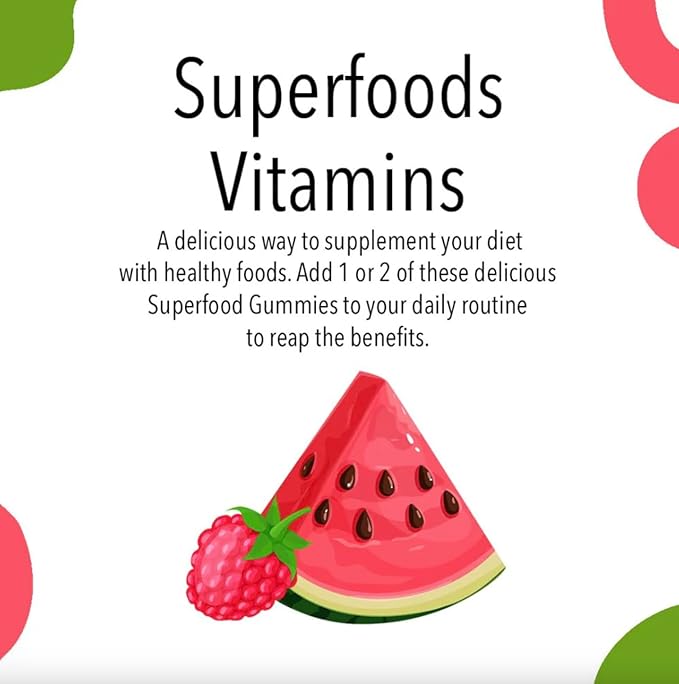 VitaGlobe Super Foods Gummies - Immune Booster, 120 Count (Pack of 2)