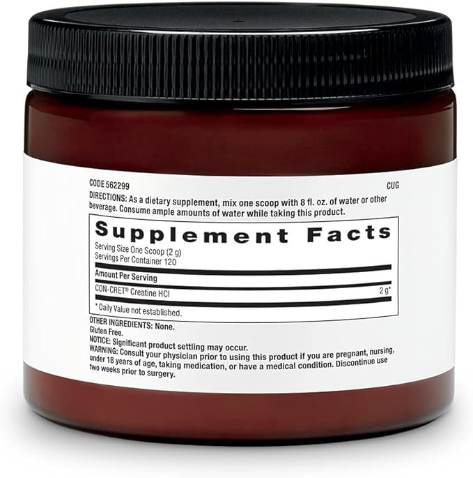 BEYOND RAW Creatine HCl Powder for Men and Women | Muscle Strength, Energy Production, Cognitive Support, Cellular Hydration | Science-Backed, Lab Grade Formula | 120 Servings
