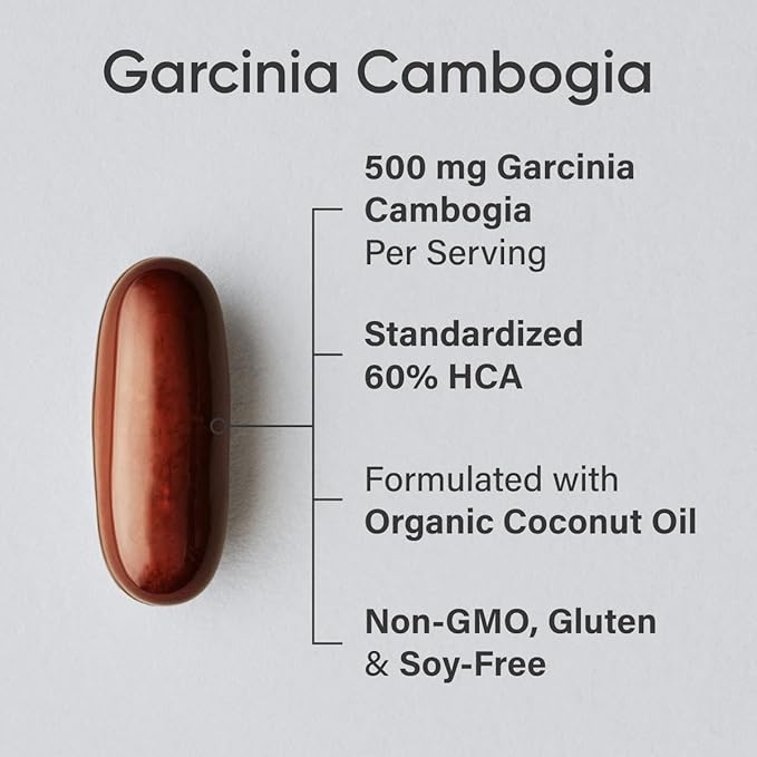 Sports Research Garcinia Cambogia Extract (60% HCA) with Extra Virgin Organic Coconut Oil | Non-GMO, Soy & Gluten Free (180 Liquid Softgels)