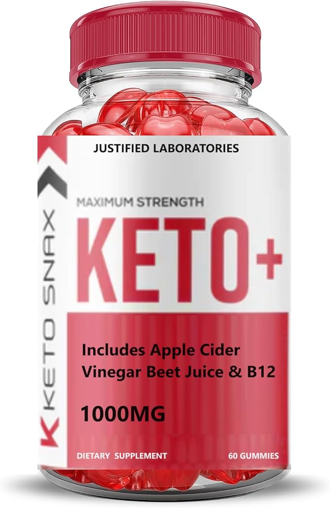 (2 Pack) Keto Snax Keto ACV Gummies Advanced Formula 1000MG Keto Snax Keto Gummies Apple Cider Vinegar Formulated with Pomegranate Beet Juice Powder B12 Vegan Non GMO 120 Gummys