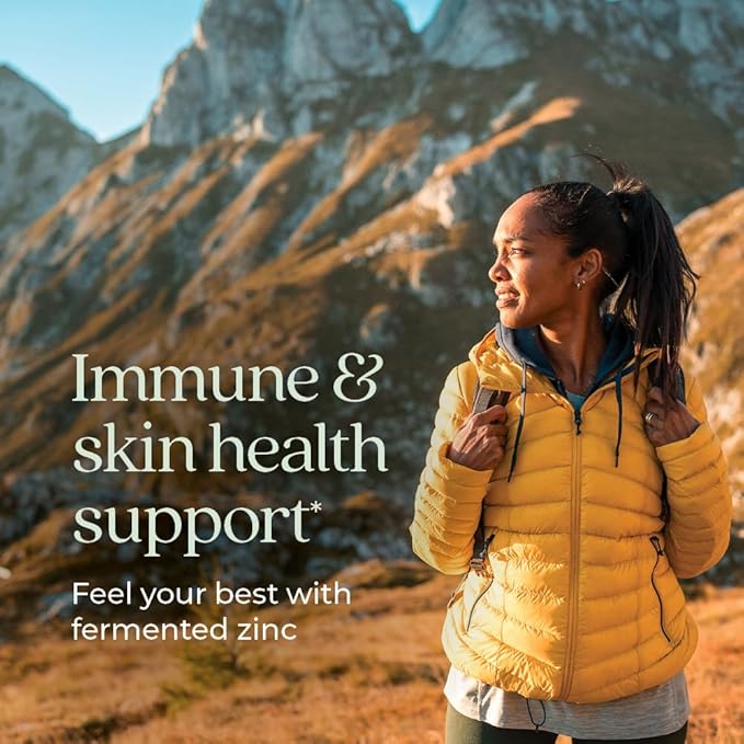 New Chapter Zinc Supplement, Fermented Zinc Complex, ONE Daily for Immune Support + Skin Health, Mineral-Balancing Formula Rich in Copper, Easy to Swallow & Digest, 90 Count (3 Month Supply)