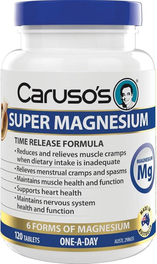 Carusos Natural Health Super Magnesium 120 Tablets