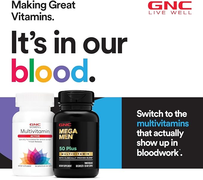 GNC Mega Men Sport Multivitamin | Performance, Muscle Function, and General Health | 180 Count