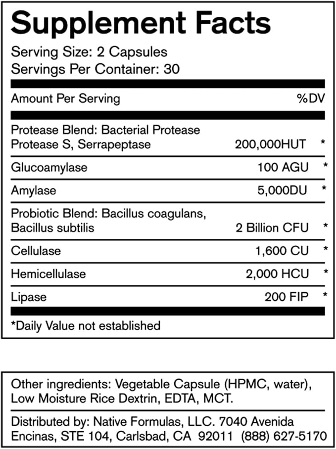 Restore 3 Proteolytic Enzyme & Spore Probiotic Blend Supplement - 60 Capsules - Advanced Biofilm Disruption Aid - Support GI Health, Fibromyalgia, Gut Flora, Muscle