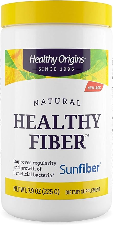 Healthy Origins Healthy Fiber - Clear Mixing (Sunfiber), 225 g - Gut Health Supplements for Women & Men - Fiber Powder Dietary Supplement - Gluten-Free Supplement - 7.9 Oz