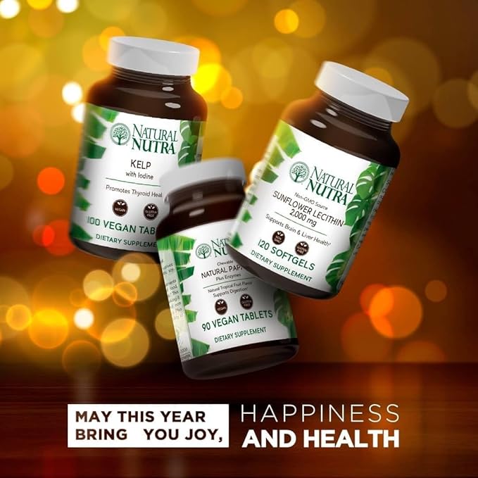 Natural Nutra Sunflower Lecithin 2000 mg Supplement – Soy Free, Non-GMO, Gluten-Free 120 Softgels (2 Pack) | Liver Function Support, Brain Health Booster, Memory & Focus Enhancement