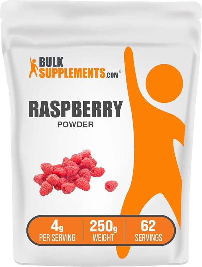 BulkSupplements.com Raspberry Powder - Dried Fruits Powder - Dried Raspberries Powder - Antioxidant Powder - Raspberry Fruit Powder - Raspberry Flavoring Powder (250 Grams - 8.8 oz)