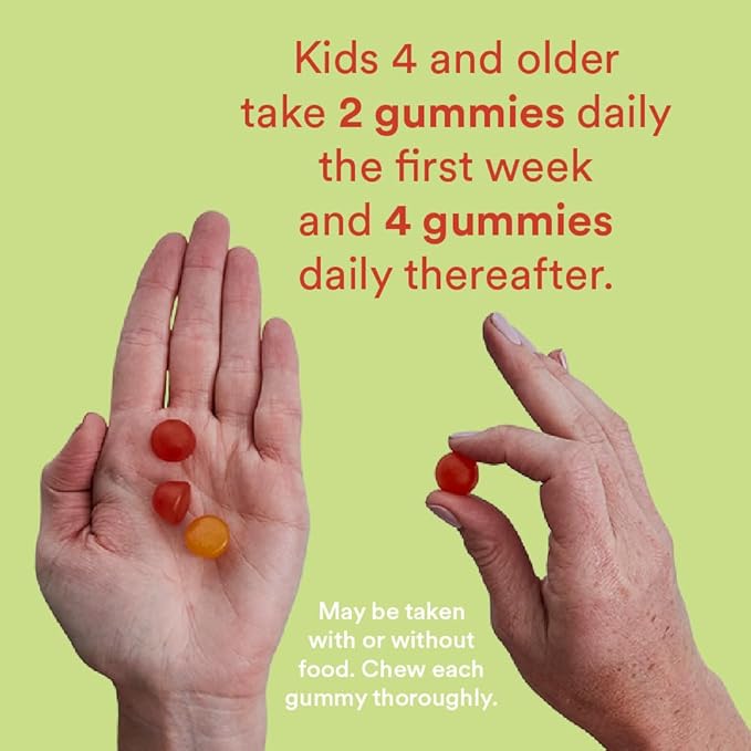 SmartyPants Kids Multivitamin Gummies and Fiber Supplement: Omega 3 Fish Oil (EPA/DHA), Vitamin D3, C, Vitamin B12, B6, Vitamin A, Zinc, Fiber Gummies, Three Fruit Flavors, 90 Count (22 Day Supply)