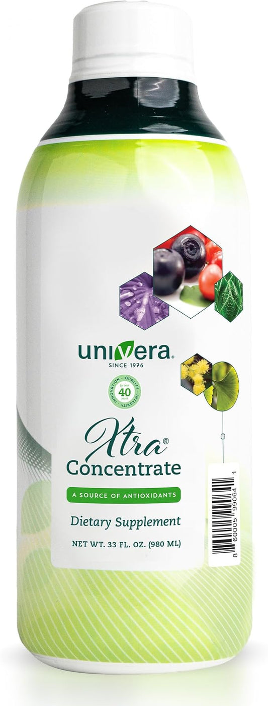 Xtra Concentrate, Vitamin B Complex, Vital Energy, 15 All-Natural Ingredients, Manage Stress, Improve Joint Health, Enhanced Antioxidant Protection, Liquid, 30-Day Supply, 33oz Bottle