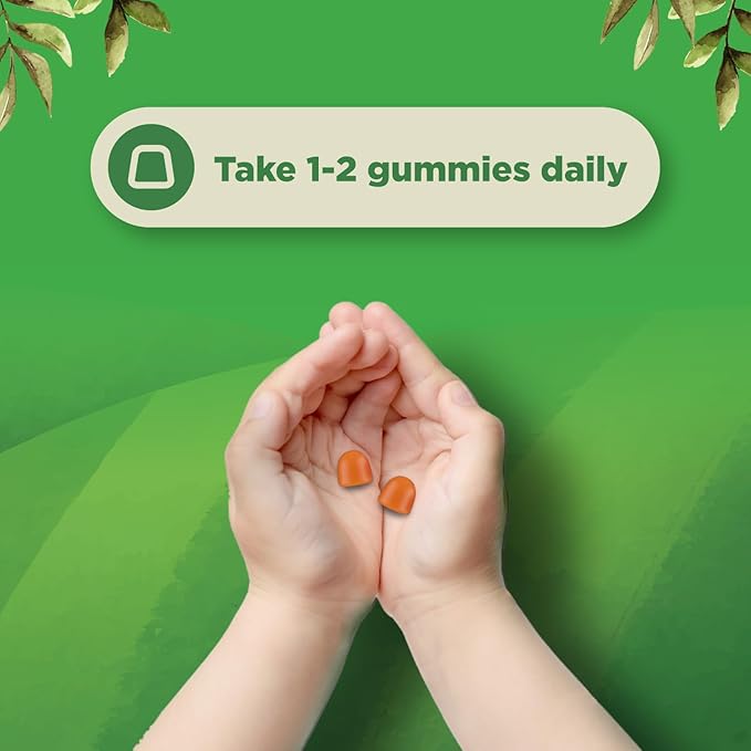 USDA Organic Kids Multivitamin Gummies - Vegan Organic Multivitamin for Kids 2+ with 14 Essential Vitamins and Minerals - Daily Kids Gummy Multivitamins - Vegan Nut Free & Non-GMO (60 Count)