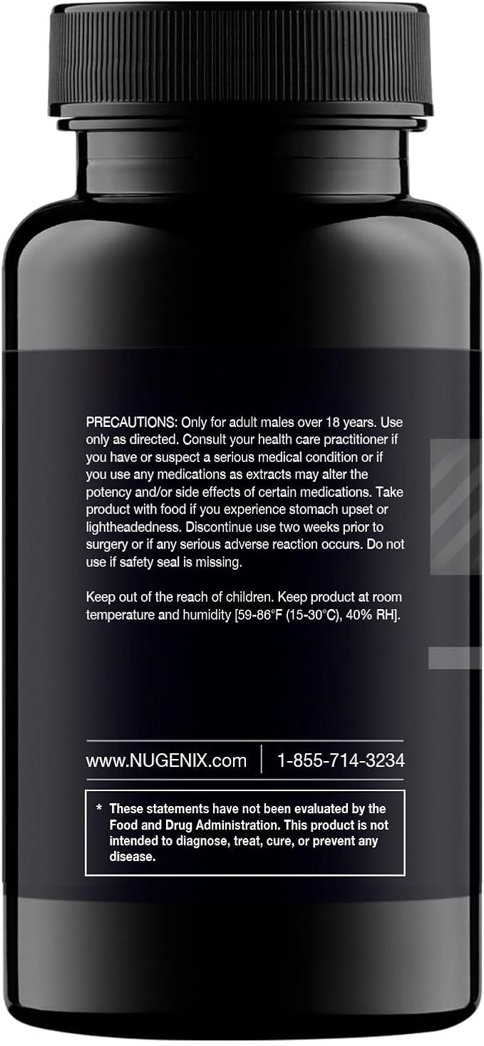 Nugenix Total-T, Free and Total Testosterone Booster Supplement for Men, 42 Count